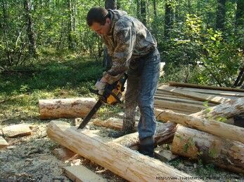 строительство зимовья